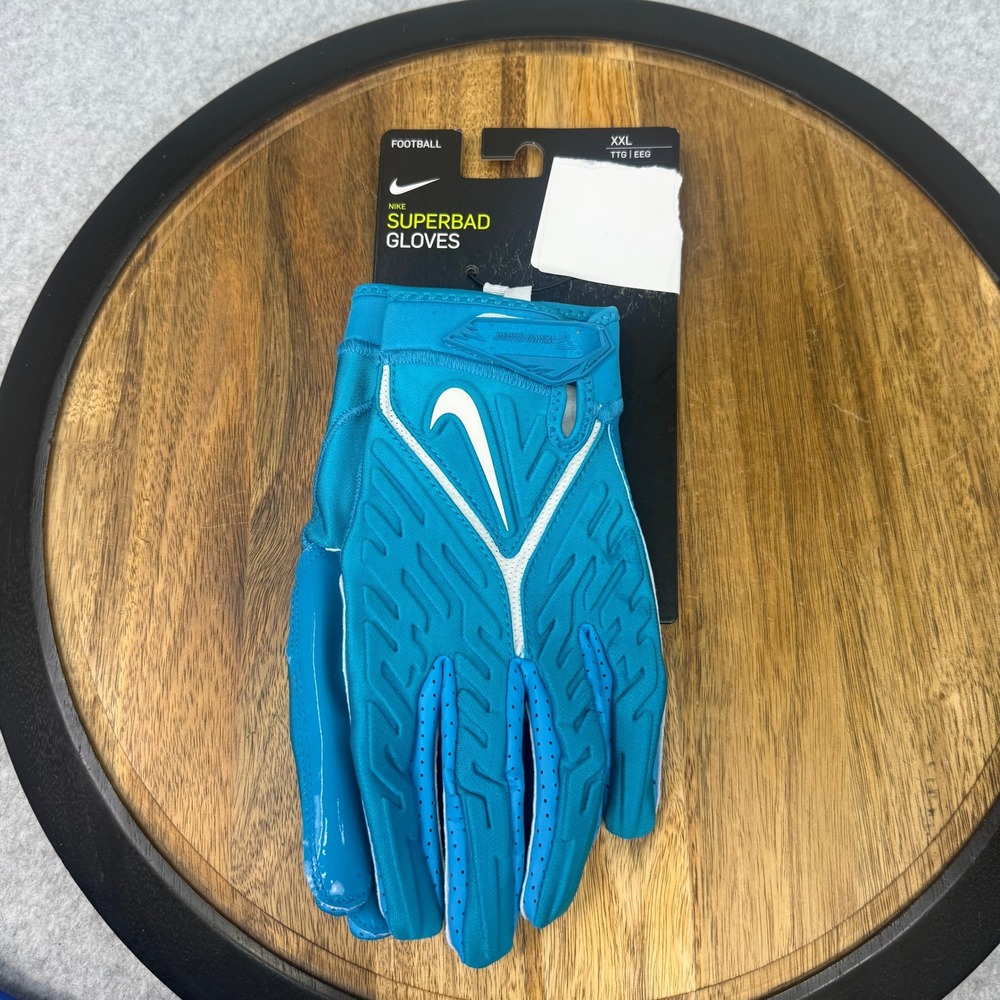 Nike Superbad Football Gloves Mens XXL Teal White DX4520-422 Magnigrip Padded